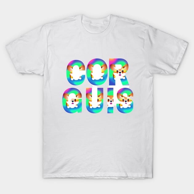 Cute Corgis T-Shirt by Sanarnos